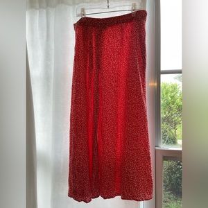 H&M midi flowy floral skirt, Size 6